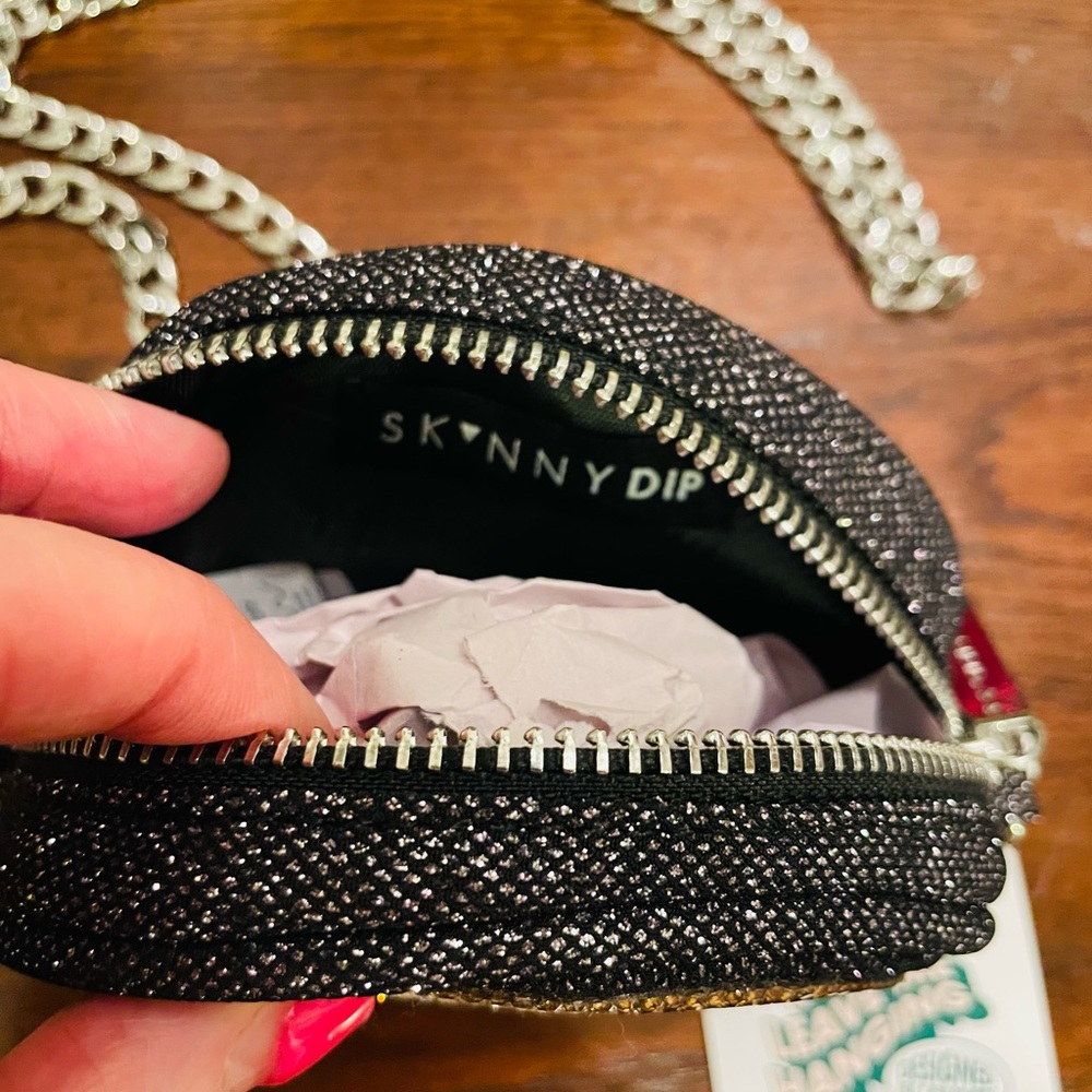 💎🆕NWT💎🆕💎Skinny Dip🆕💎 Shimmer Rocker Purse - Picture 4 of 6